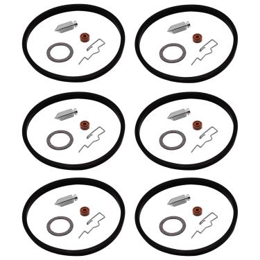 Imagem de JA&MIU 631021B Kit de reparo de junta de assento de agulha de carburador de carburador compatível com Tecumseh 631021 631021B 631021A V40 V50 V60 VM80 H30 VM100 HMSK HSSK LEV LV OH195