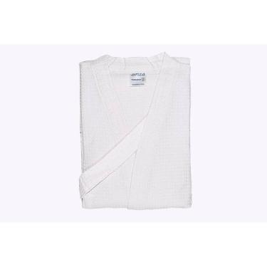 Imagem de Roupão Piquê 100% Algodão Briza Branco 5008 Tamanho G