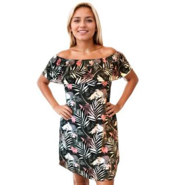 Imagem de Vestido Ciganinha Básico Estampado Soltinho Verão - Felicity, Estampad