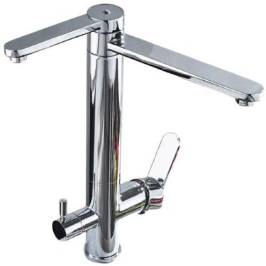 Imagem de Torneira Gourmet de Cozinha com Filtro Monocomando de Bancada Cromada 