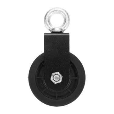 Imagem de PATIKIL Roda de tração de rotação de polia de cabo de 90 mm Silêncio de 90 mm Rotação 360 para sistema de polia, equipamentos de academia, bloco de elevação, varal, projetos faça você mesmo