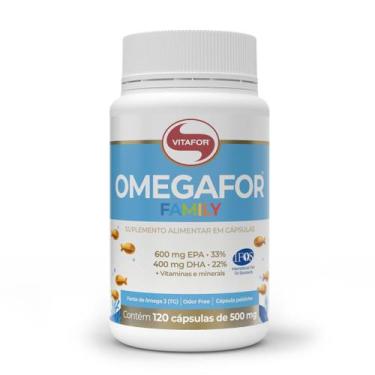 Imagem de Omegafor Family Ômega 3 500mg EPA DHA 120 Cápsulas Vitafor - Vitafor