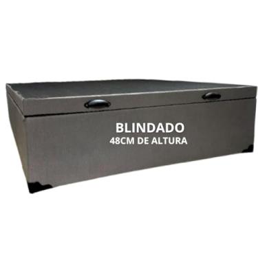 Imagem de Cama Baú Casal Super Reforçada - Corino Linho