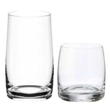 Imagem de Conjunto de Copos 12 Peças 6 Longo Drink 380ml e 6 Whisky 290ml Cristal Pavo