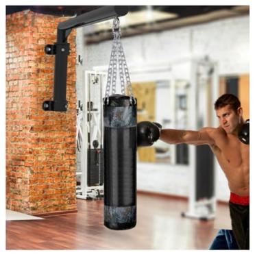 Imagem de HYYTEIBL Suporte de parede para bolsa pesada, cabide para saco de boxe, suporte de saco de boxe, gancho giratório de 180° para boxe, casa, academia, ambientes internos e externos, capacidade de 362 kg