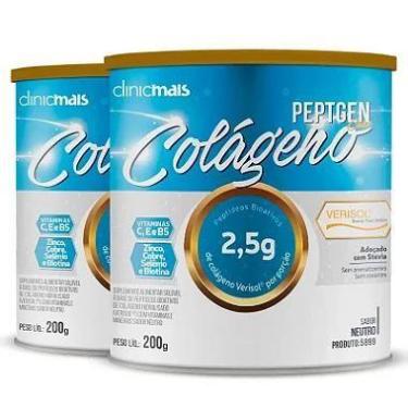 Imagem de Kit 2 Colágeno Verisol ClinicMais 200g Neutro