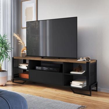 Imagem de Rack para Sala Industrial Telado com Prateleiras P1017 Preto