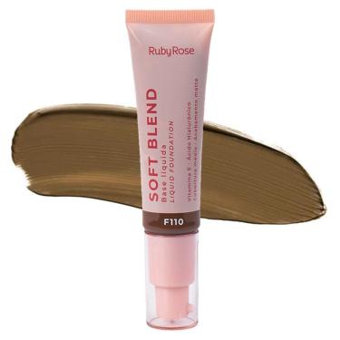 Imagem de Base Líquida Soft Blend Ruby Rose Cobertura Média Acabamento Matte 30g