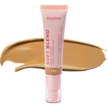 Imagem de Base Líquida Soft Blend Ruby Rose Cobertura Média Acabamento Matte 30g