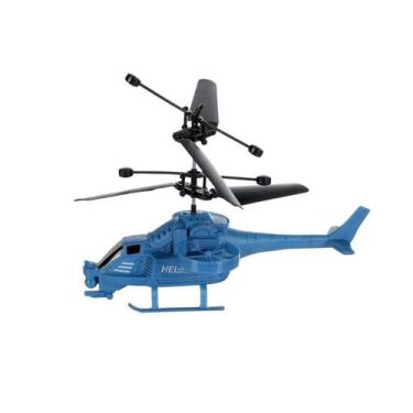 Imagem de Helicóptero Voador Sensor De Mão Movimento Indução Voa Azul - Wellmix