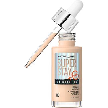 Imagem de MAYBELLINE Maybelline Super Stay Up Até 24Hr Skin Tint, Base Radiante De Cobertura Leve A Média, Maquiagem Com Infusão De Vitamina C, 118, 1 Unidade
