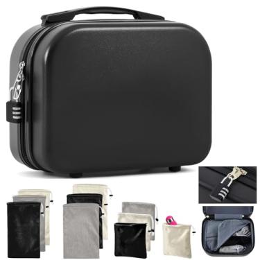 Imagem de Dansydaisy Conjunto organizador de brinquedos com trava de 11 peças, inclui 9 peças de bolsa de microfibra com cordão, bolsa discreta reutilizável para jogos femininos e masculinos para brinquedos com