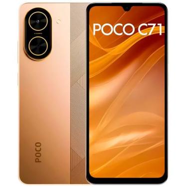 Imagem de Smartphone Xiaomi Poco C71 Global 128GB 4GB RAM Dual SIM Tela6.8"DOURA