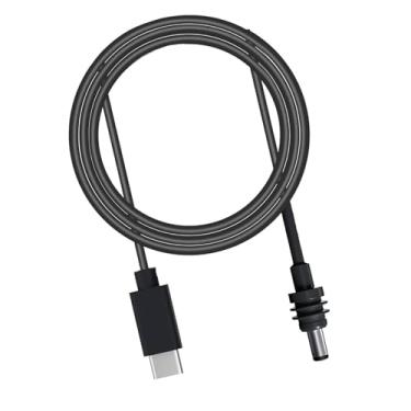 Imagem de Mini Cabo de Carregamento de Energia DC 15m por 49,2 Pés 100W Entrada USB C para Conectores de Barril para Mini Cabo de Substituição Ethernet