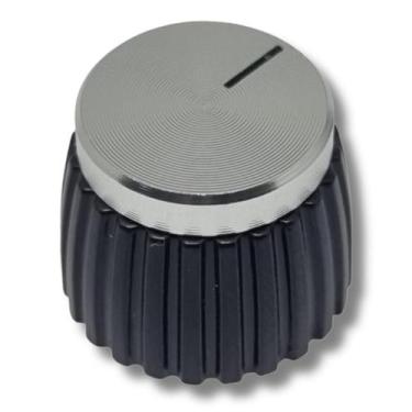 Imagem de Knob Amplificador Estilo Marshall Prateado Silver Plástico - Ronsani