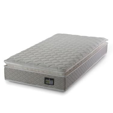 Imagem de Colchão Solteiro Strong Pillow Top Espuma D45 88x188x24cm Bege - Suporta Até 150kg Por Pessoa Bege