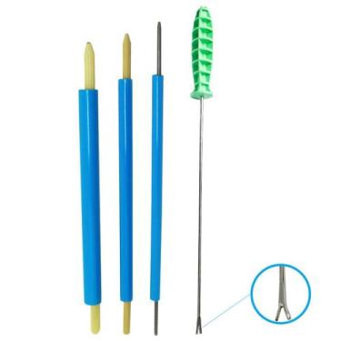 Imagem de 03 Tubos Vira Tudo Costura + Enchedor Bonecas Pano Tilda - Evolvere