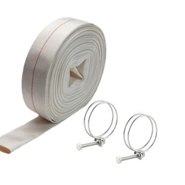 Imagem de Mangueira de retrolavagem de piscina de 5 cm de diâmetro, mangueira de bomba de depósito de 65 pés com braçadeira de mangueira ajustável, drenagem para pátio, jardim, gramado, irrigação, piscina