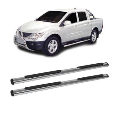 Imagem de Estribo Actyon 2017 2018 2019 2020 2021 2022 Cromado Oblongo - CCF