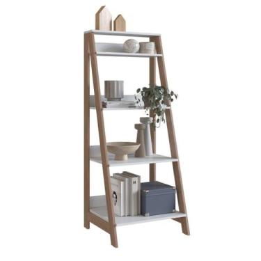 Imagem de Estante Livreiro Multifuncional 4 Prateleiras Branco/Montana B81 Emove