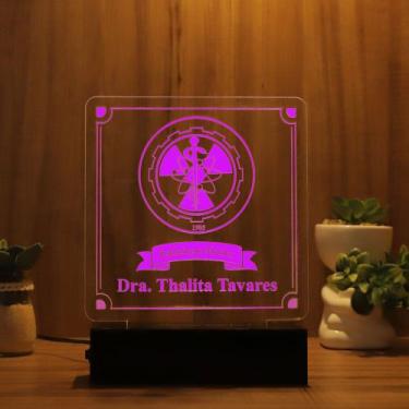 Imagem de Luminária Abajur Radiologia LED Rosa - Bold