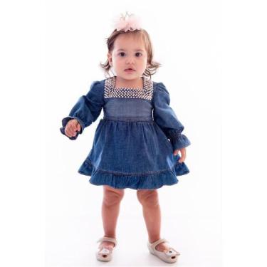 Imagem de Vestido MRX Jeans Verão Bordado Azul, 1