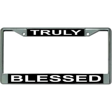 Imagem de Realmente Abencoada moldura de placa de Cromo