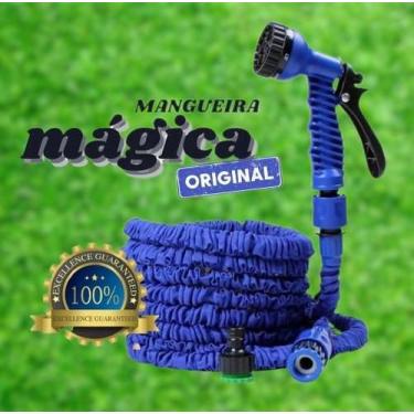 Imagem de Mangueira Mágica 30m Azul Retrátil 7Jatos  - Online