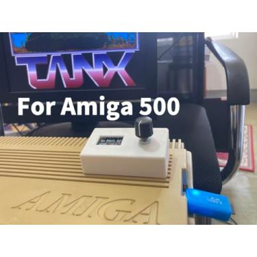 Imagem de Amiga 500 USB Floppy Drive Emulator Like Gotek Complete Kit with Large OLED, Bracket and Control Panel
