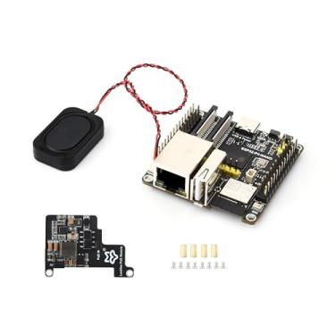 Imagem de Placa de desenvolvimento ESP32-P4-NANO, baseada no chip ESP32-P4 com processadores RISC-V dual-core e single-core, suporta Wi-Fi 6 e Bluetooth 5/BLE, com alto-falante e módulo PoE (4 itens)