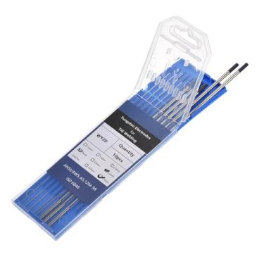 Imagem de HARFINGTON Eletrodos de tungstênio para soldagem TIG, 5 peças de 0,1 cm e 5 peças de 1/20.3 cm por 17.8 cm 1,8-2,2% óxido de ítrio para soldagem de aço inoxidável, soldagem de liga de magnésio de