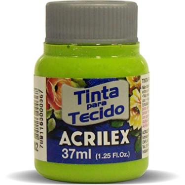 Imagem de Acrilex Fosca Tinta para Tecido, Verde (Maça), 12 x 37 ml