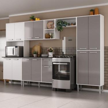 Imagem de Armário De Cozinha Modulada Compacta 294cm Multimóveis