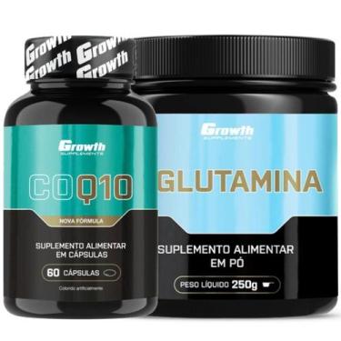 Imagem de Coenzima Q10 60 Caps + Glutamina 250g Growth Supplements