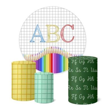 Imagem de Trio Capas Cilindro Painel Redondo 1,50m Volta as Aulas - Fadrix, K1VA