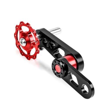 Imagem de Tensor de corrente, tensor de corrente de bicicleta de velocidade única PSLER com gancho de desviador, guia de corrente de bicicleta, acessórios de substituição de bicicleta