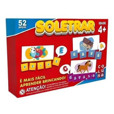 Imagem de Jogo Brinquedo Soletrar Educativo Sala Escola Alfabetização Pedagógico