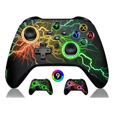 Imagem de Controle Sem Fio Para Pc Switch Android Ios Led Rgb Qualidade Premium 