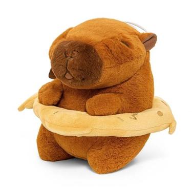 Imagem de Capivara Pelúcia 18cm Brinquedo Antialérgica Macio Enfeite - Capilover