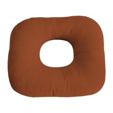 Imagem de Ioensy Travesseiro para piercing de orelha, suporte para orelhas furadas, protetor auricular lavável e relaxante com furo, CafÉ