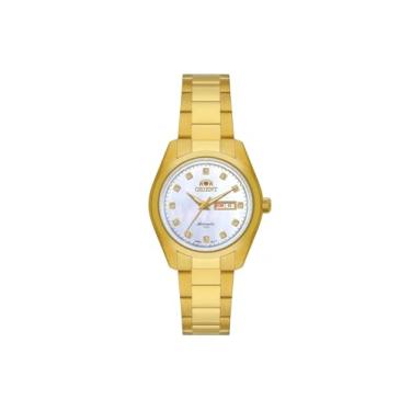 Imagem de RELOGIO ORIENT AUTOMATICO BRANCO METAL DOURADO NH6GG002 B1KX