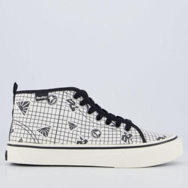 Imagem de Tênis Redley Cano Médio Print Branco e Preto, 35