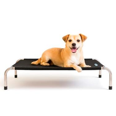 Imagem de Cama Suspensa Cachorro Arejada Resistente Tamanho Pequeno P Preto Pet Best Soluções