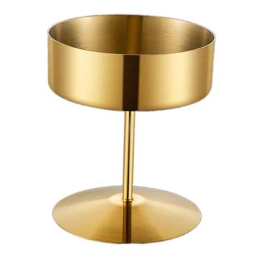 Imagem de Fxzqgnh Tigela de Sobremesa com Pé, Tigela para Sorvete E, Ramekin de aço Inoxidável com Pé Alto E Acabamento Brilhante, Adequada para Hotéis, Ouro 400ml, Tamanho real