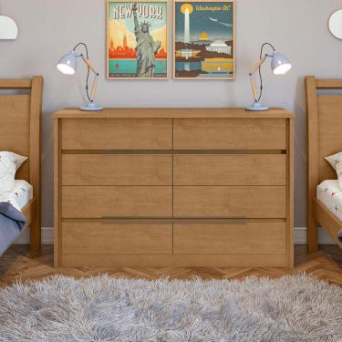 Imagem de Cômoda Gaveteiro Ambiente Urban Amêndoa Clean - Lopas