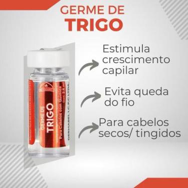 Imagem de Ampola Germe de Trigo Dermabel - Para Cabelos Ressecados - Com 4 unida