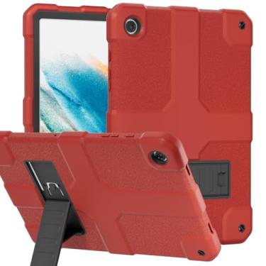 Imagem de Stweap Capa para Samsung Galaxy Tab A9+/A9 Plus 11 polegadas modelo 2024 (SM-X210/X216/X218), capa protetora resistente à prova de choque resistente de alto impacto (vermelha)