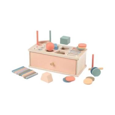 Imagem de Brinquedo De Madeira Montessori Caixa Sensorial Para Bebês Classificaç