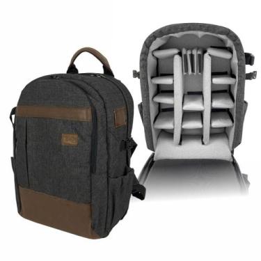 Imagem de Mochila Fotográfica Para Cameras Lentes Notebook Optibag - Onix - Alhv