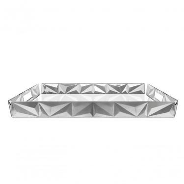 Imagem de Bandeja Tramontina Prisma Retangular Em Aço Inox 51x36cm